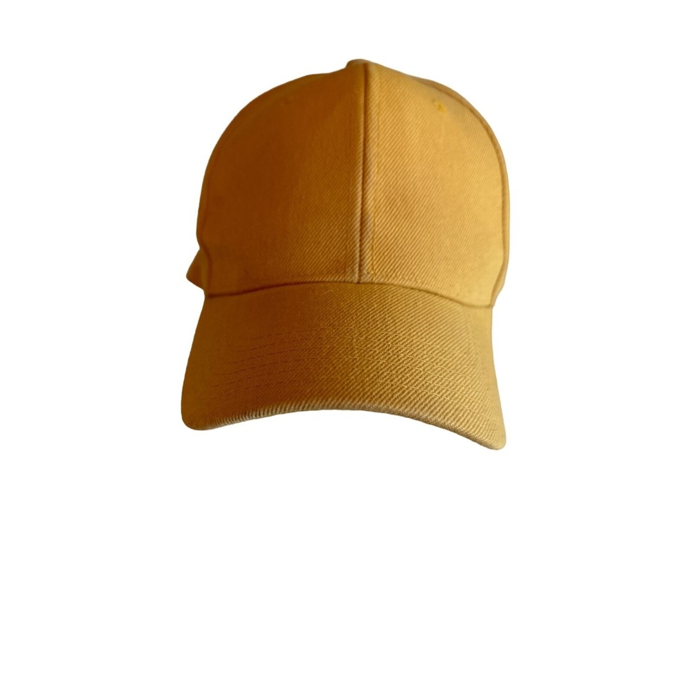 Gold‎ Top Pro Plain Fitted Baseball Hat Cap Size 7 1/2